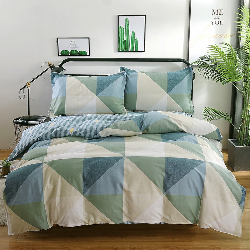 啄木鸟PLOVER家纺布莱兹纯棉四件套+ZMN-CM-03  天蓝色  