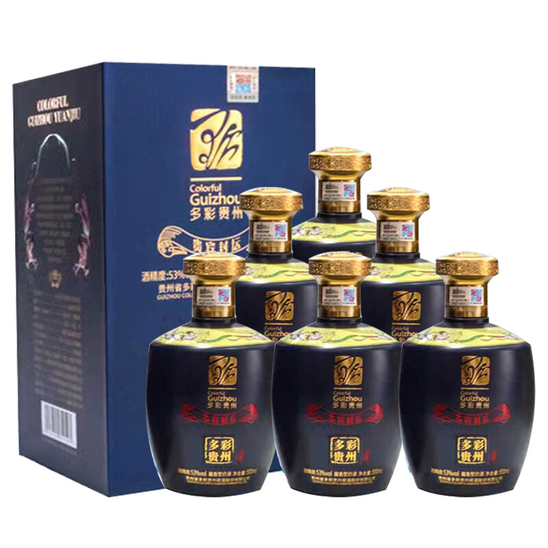 多彩贵州 贵宾封坛 53度酱香型白酒500ml*6瓶  6瓶  