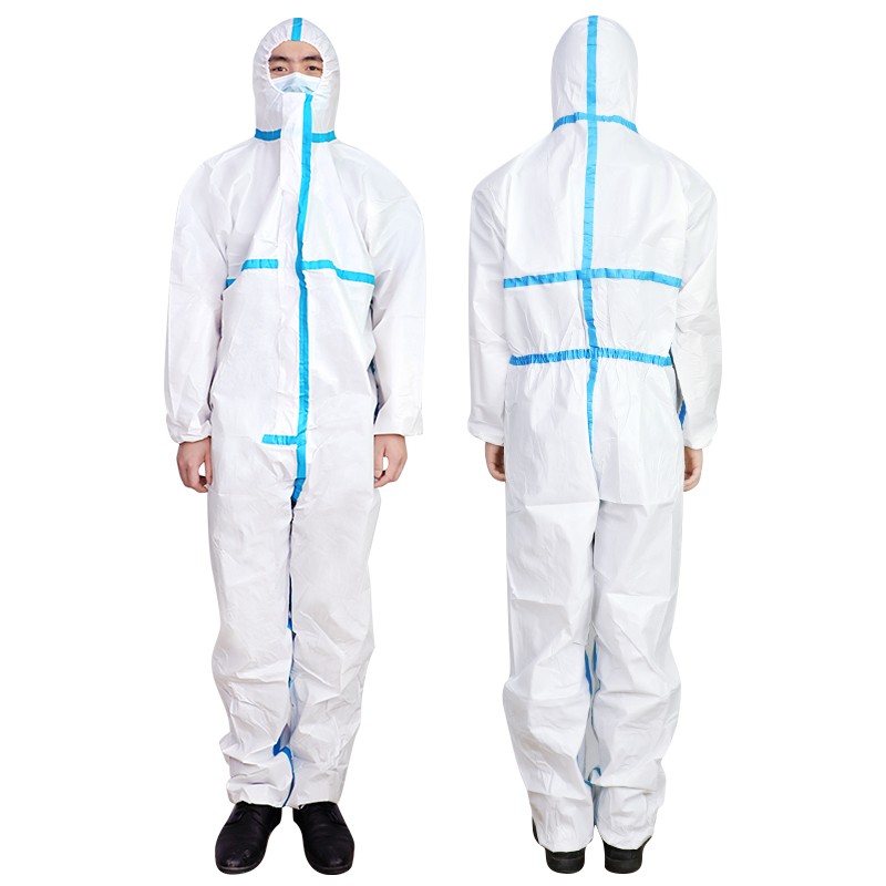 海氏海诺倍适威医用防护服一次性隔离衣全套 防护服2套【175cm】  白色  