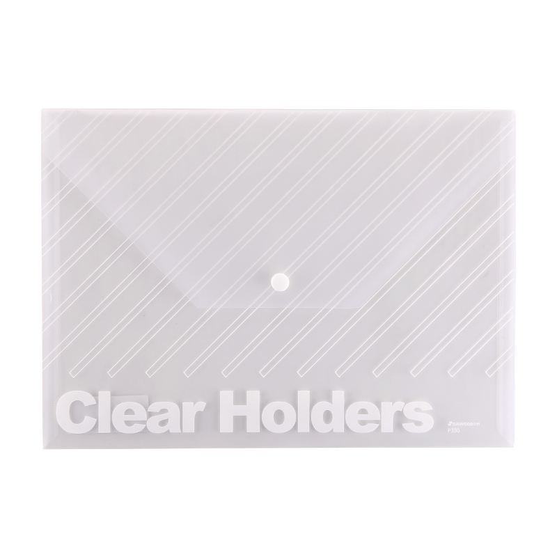 三木 P330 透明暗扣文件袋 10个/包 A4 330*238mm（计价单位：包）    