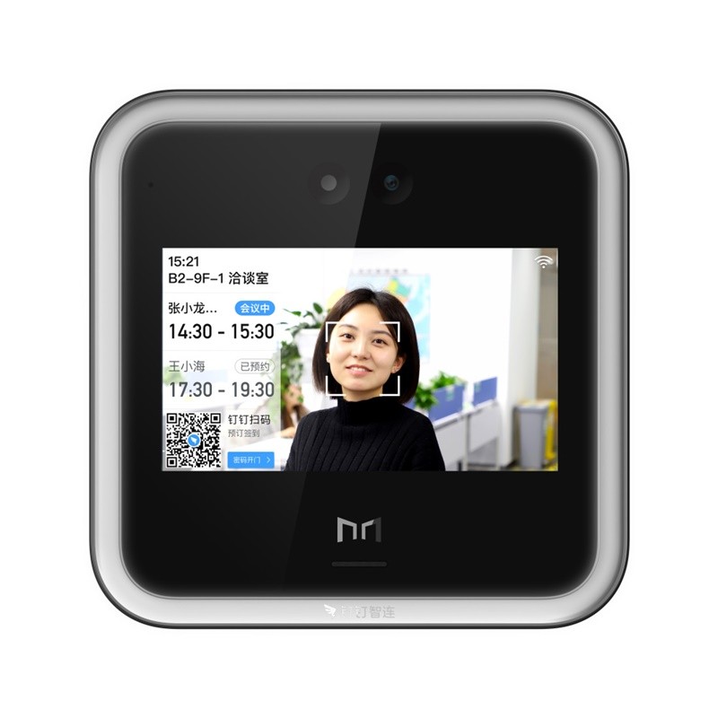魔点D2智能人脸云考勤门禁机 钉钉动态人脸识别非指纹玻璃门禁系统办公室刷脸测温门禁锁签到打卡机一体机 D2主机（不含门禁配件）  黑色  