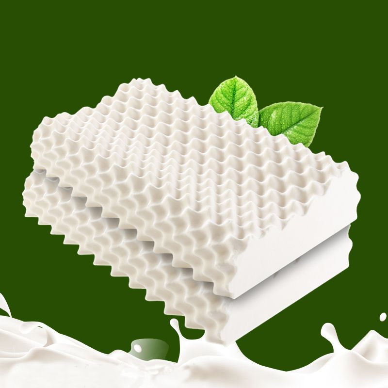 啄木鸟PLOVER家纺泰国狼牙乳胶枕-单只+ZMN-LYZ-01  钢琴白  