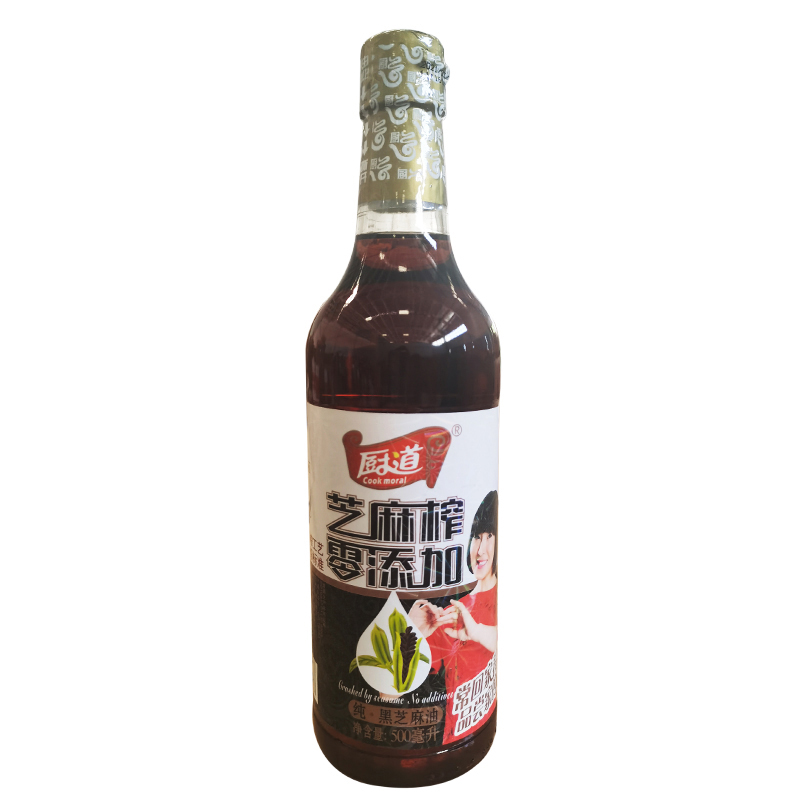 厨道纯黑芝麻油500ml 黑色