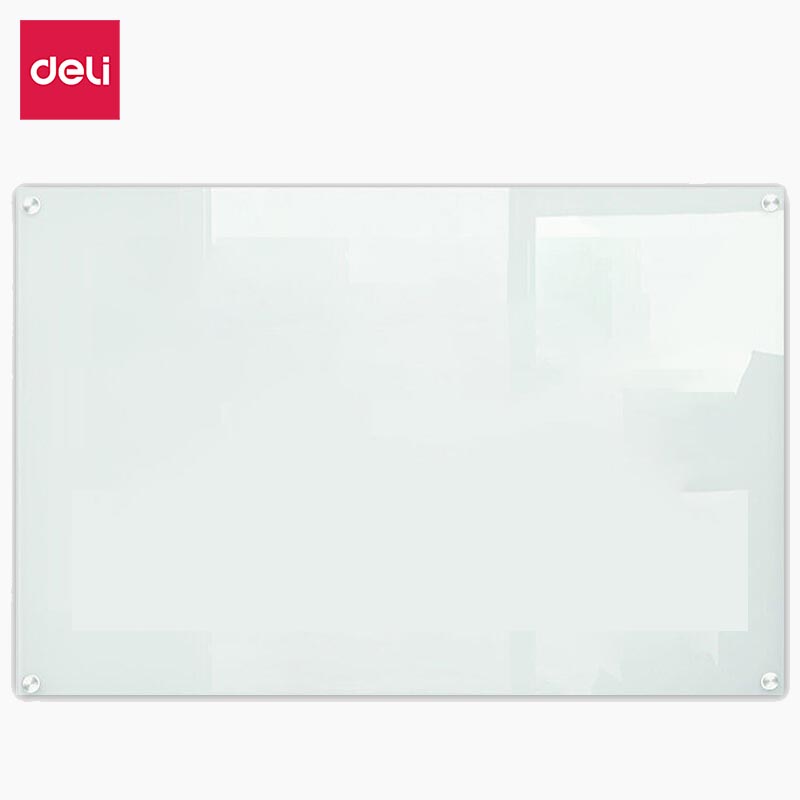 得力8736玻璃白板900*1200mm(白色) 白色