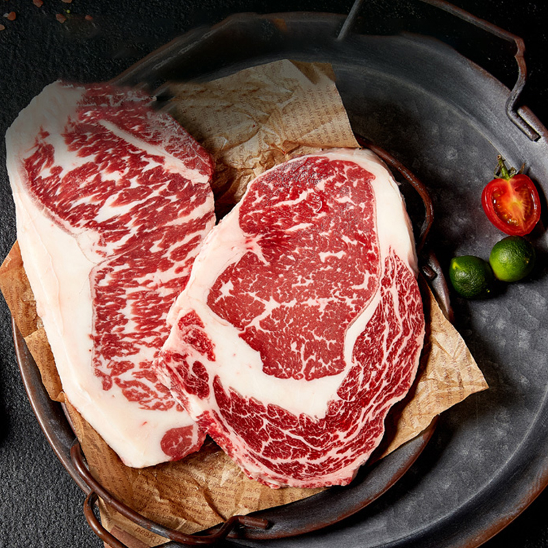 坤庭 悦福原切牛排礼盒1450克  红色  