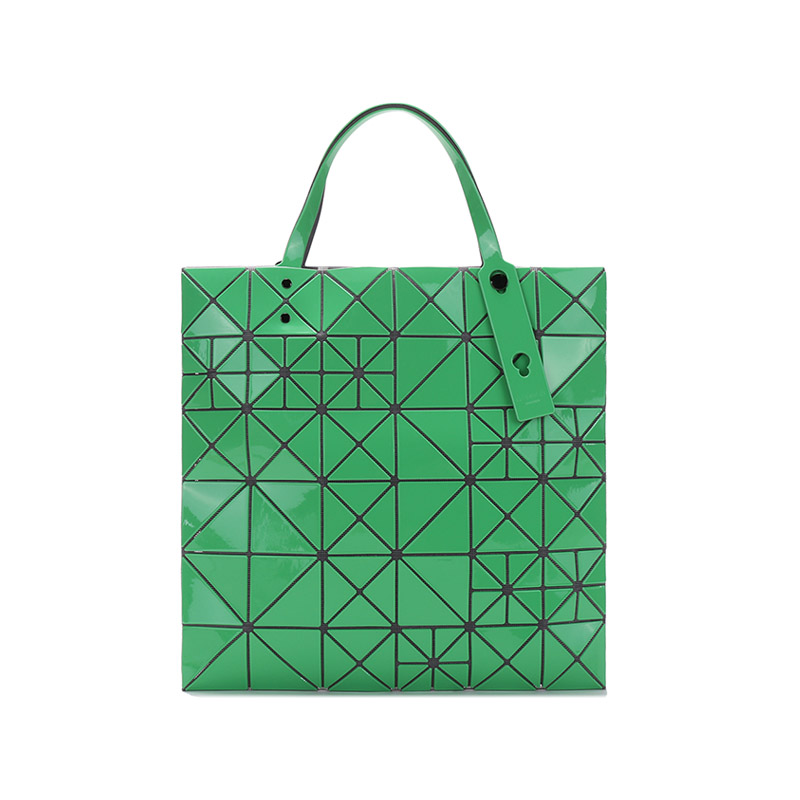 BaoBao Issey Miyake 三宅一生 女士LUCENT PIXEL系列PVC六格手提单肩包Z11100562952  绿色  