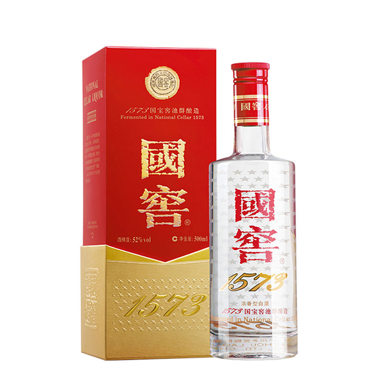 国窖1573浓香型52度白酒500ml/瓶 单瓶