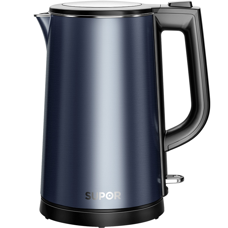 苏泊尔（SUPOR）电水壶304不锈钢 双层保温防烫  电热水壶 SW-17J15B单位：个 黑蓝色