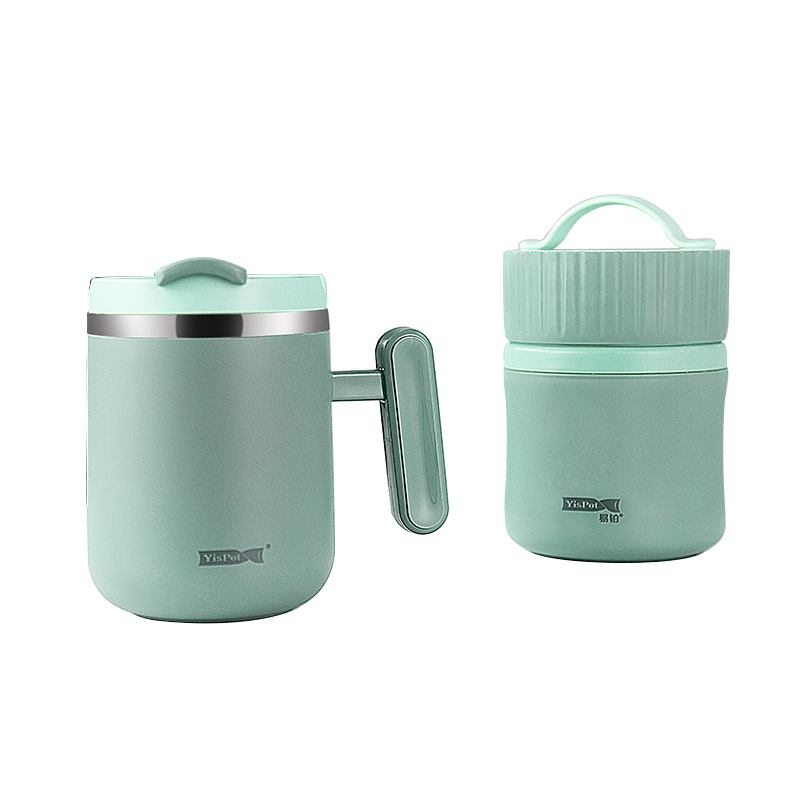 易铂  莫宁早餐杯套装  YP-9067 绿色