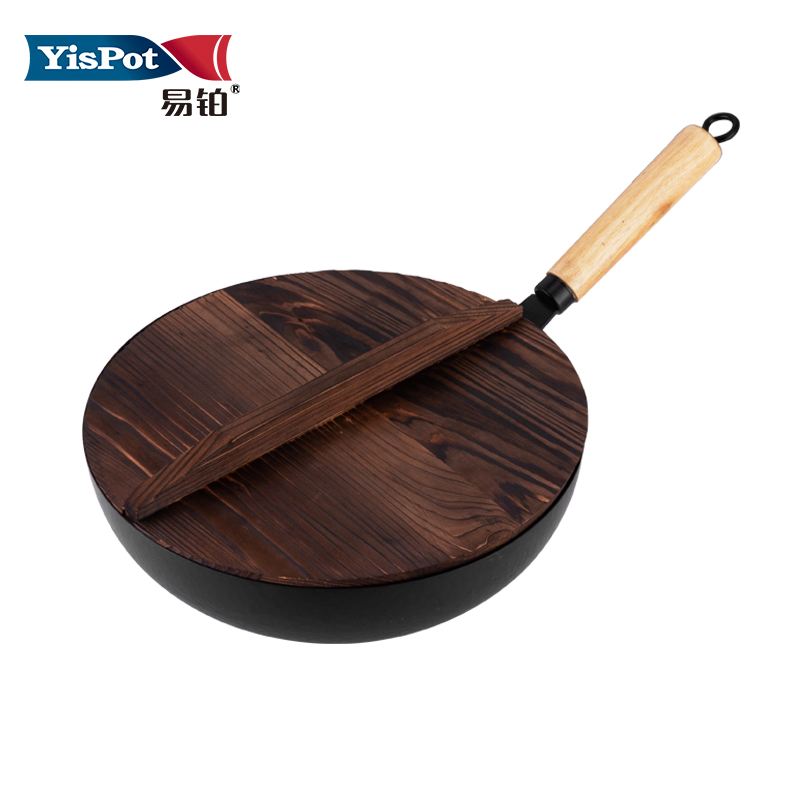 易铂 御将军炒锅 32cm YP-9012  黑色  