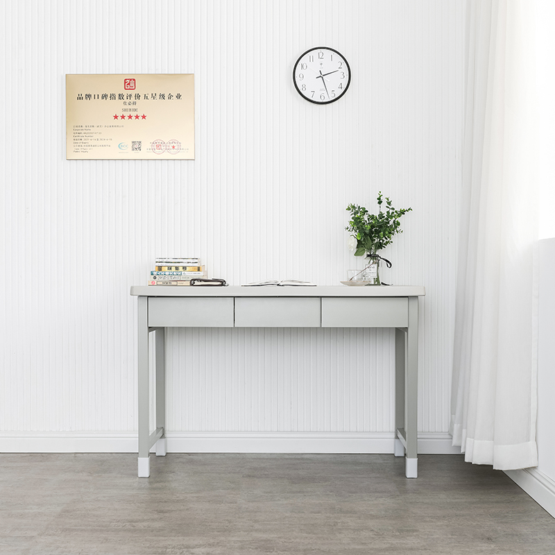 维仕蓝/Wissblue 制式学习桌工作桌三抽工作台桌  白色  