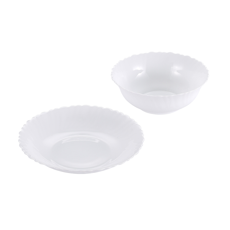康宁餐具（Corelle Brands）皓玉系列2件套 CB-HY2ZC（单位：套）白色 白色