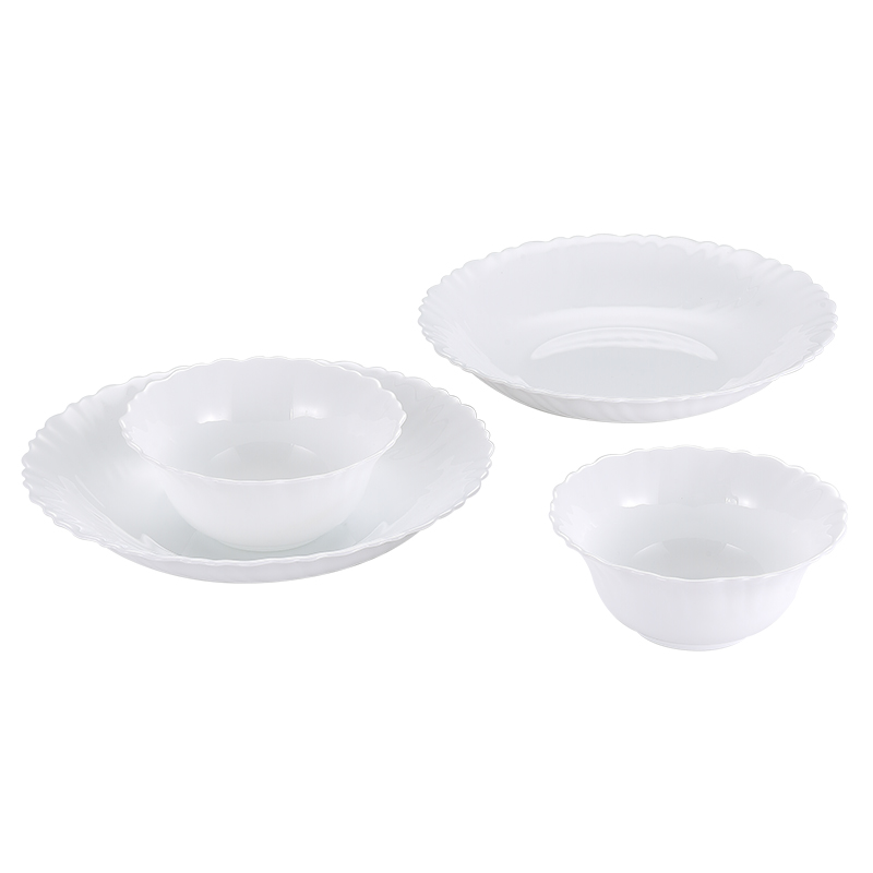 康宁餐具（Corelle Brands）皓玉系列4件套 CB-HY4ZC（单位：套） 白色