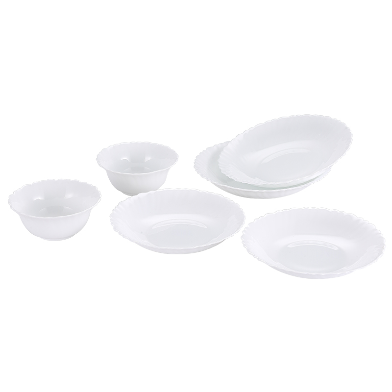 康宁餐具（Corelle Brands）皓玉系列6件套 CB-HY6ZC（单位：套） 白色
