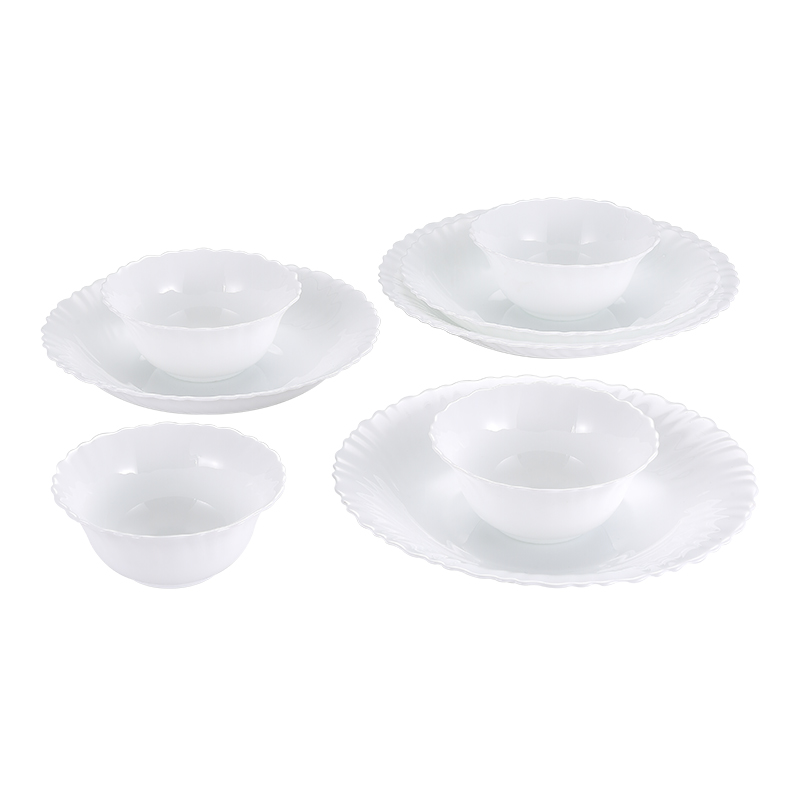 康宁餐具（Corelle Brands）皓玉系列8件套 CB-HY8ZC（单位：套） 白色