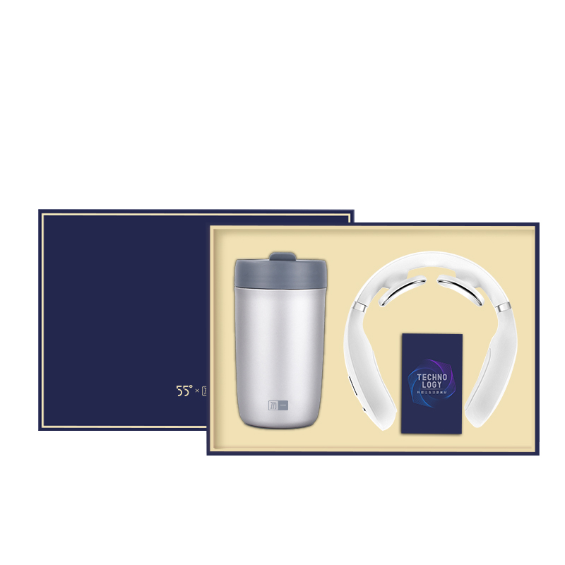 勿一 速降保温杯颈椎按摩（速降保温杯+颈椎按摩）（单位：套））  浅灰色  通用