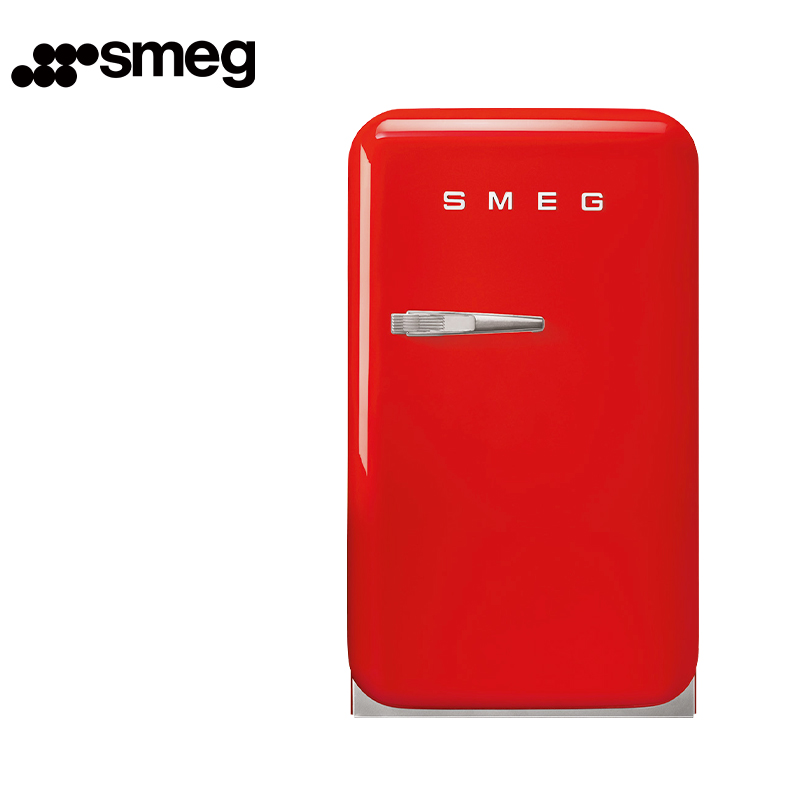 SMEG 意大利原装进口 50年代复古冰箱120L 低噪节能炫彩时尚电冰箱 FAB10 红色
