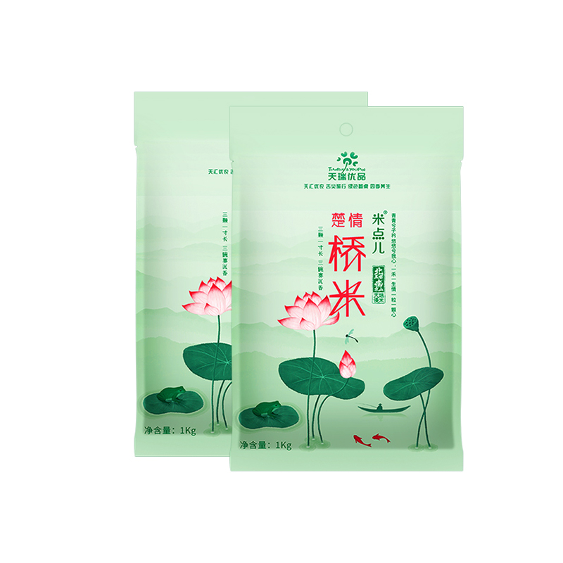 天瑞优品（TIANRUY&YOUPIN）楚情桥米1KG*2 TR-009（单位：包）  白色  