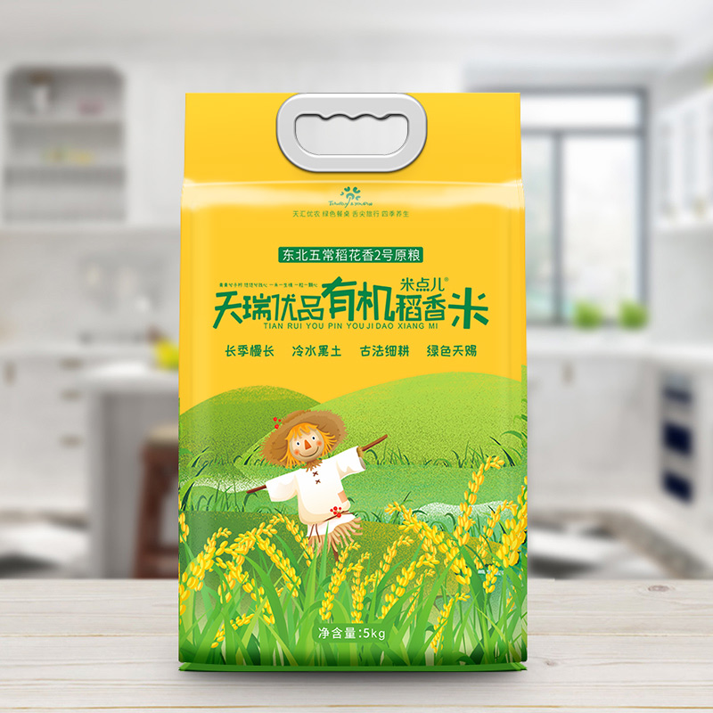 天瑞优品（TIANRUY&YOUPIN）五常有机稻香米5KG TR-016（单位：包）  白色  