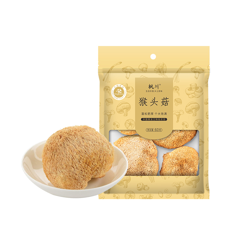 枫川 猴头菇60克 TR-031（单位：袋） 白色