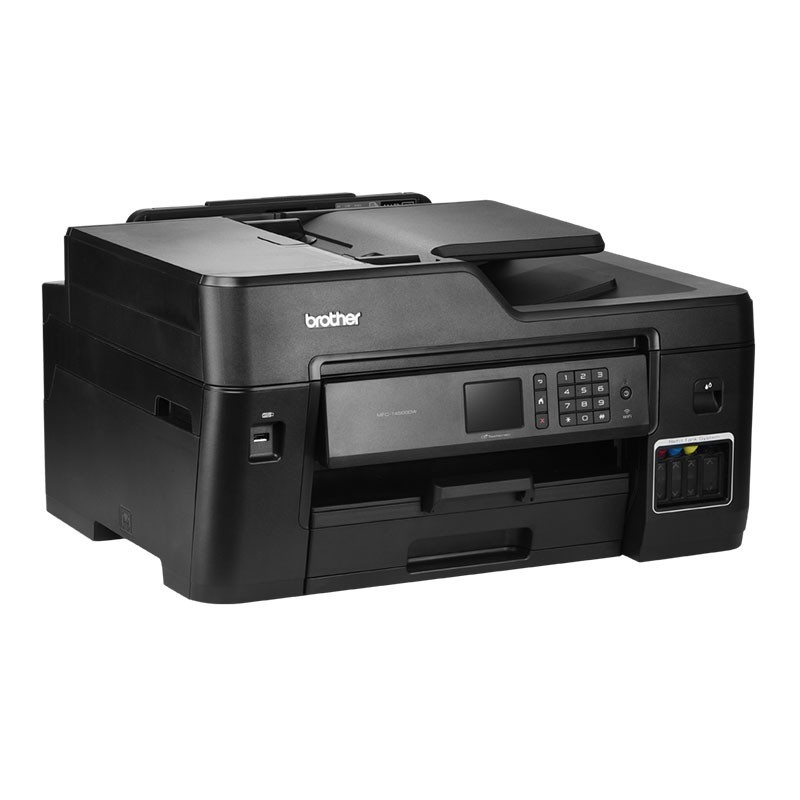 兄弟（brother）A3彩色喷墨一体机 打印/复印/扫描 自动双面打印 有线wifi/无线网络MFC-T4500DW  黑色  