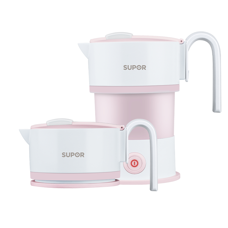 苏泊尔（SUPOR） 折叠水壶旅行旅游电热水壶 SW-06J008 0.6L 粉色（单位：台）