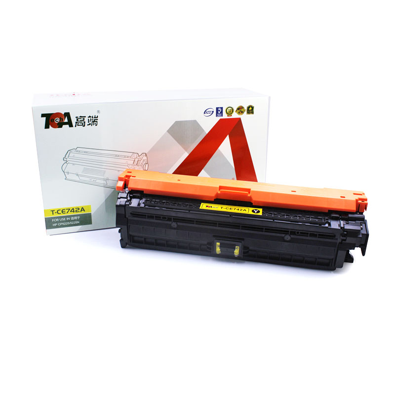 高端（TECH-A）T-CE742A黄色硒鼓适用HP CP5220/5225(307A) CANON LBP9100/9500C/9600C(CRG322)  黄色  