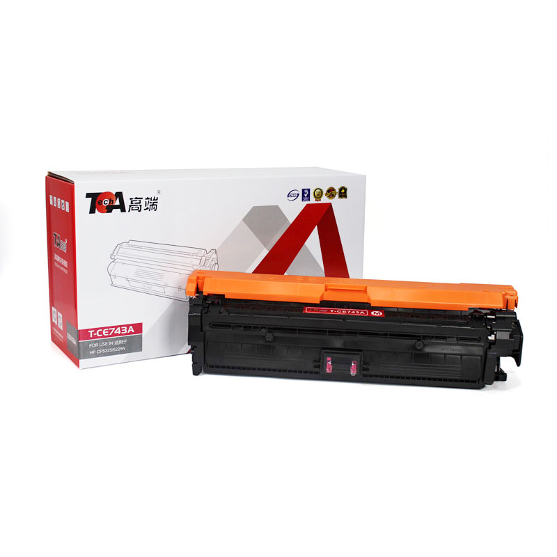 高端（TECH-A）T-CE743A红色硒鼓适用HP CP5220/5225(307A) CANON LBP9100/9500C/9600C(CRG322)  红色  