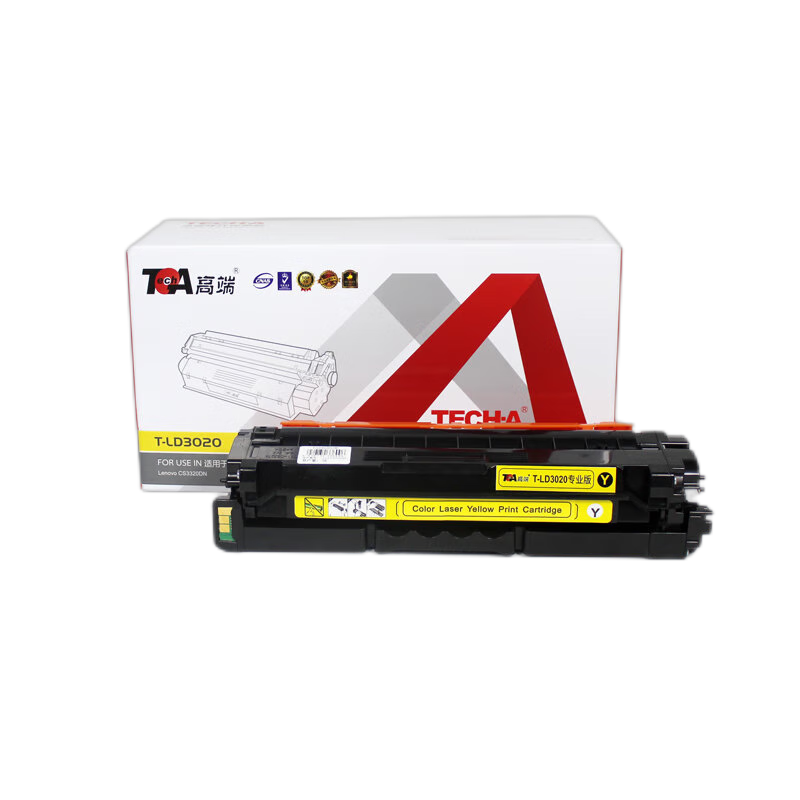 高端TECH-A T-LD3020彩色硒鼓 适用联想Lenovo CS3320DN彩色打印机碳粉盒 3020墨粉盒  黄色  