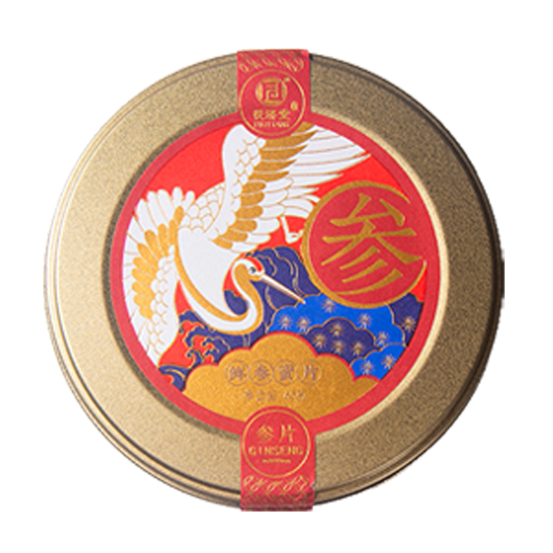 茯济堂 人参蜜片65g 药食同源长白山人参片（单位：盒） 红色