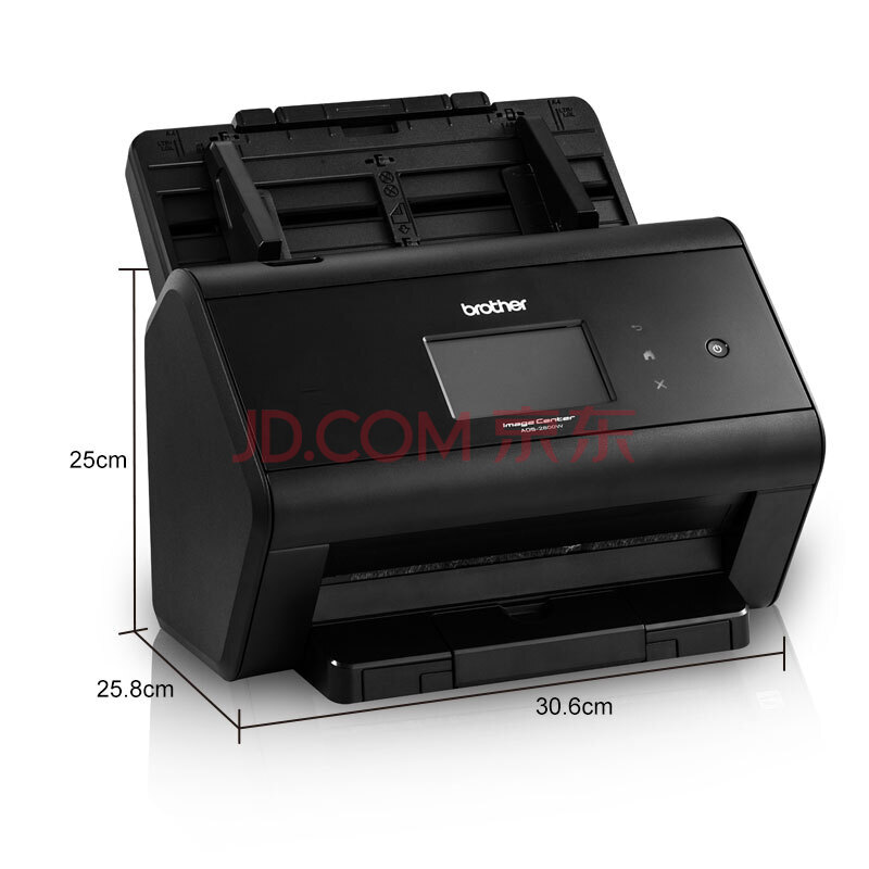 兄弟（brother）馈纸式扫描仪 有线网络 扫描至USB闪存 ADS-2800W  黑色  