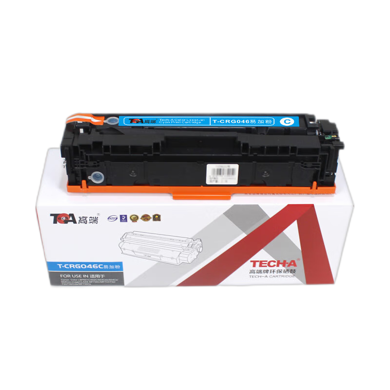 高端TECH-A T-CRG046易加粉硒鼓彩色专业版适用佳能LBP651C/652C打印机653彩色MF730C碳粉盒MF731墨粉盒732/733  蓝色  