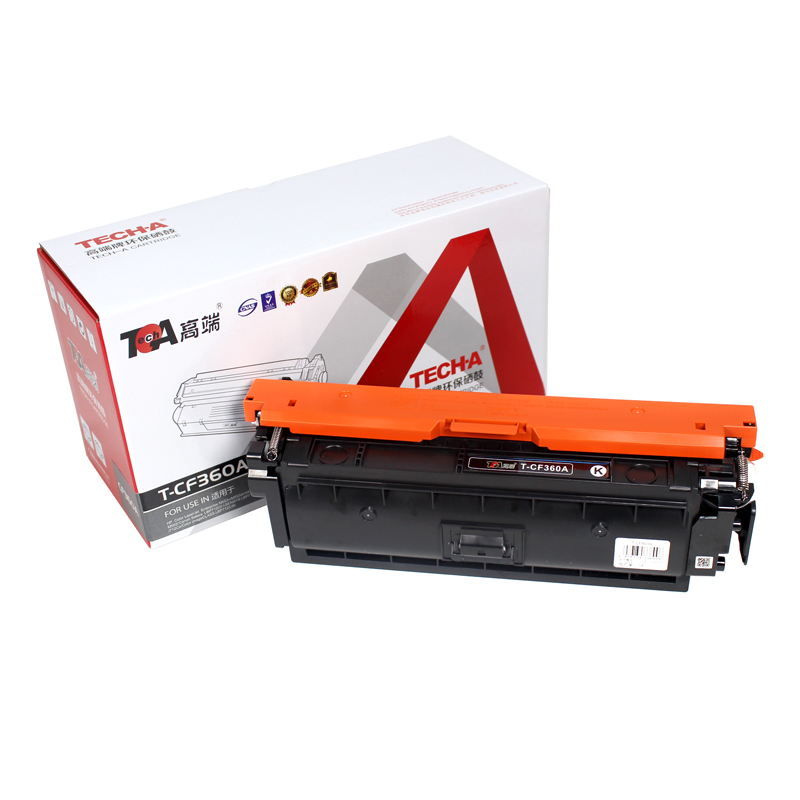 高端TECH-A T-CF360A黑色硒鼓 适用惠普Color LaserJet Enterprise M553n彩色打印机M553dn墨粉盒M553x碳粉盒  黑色  