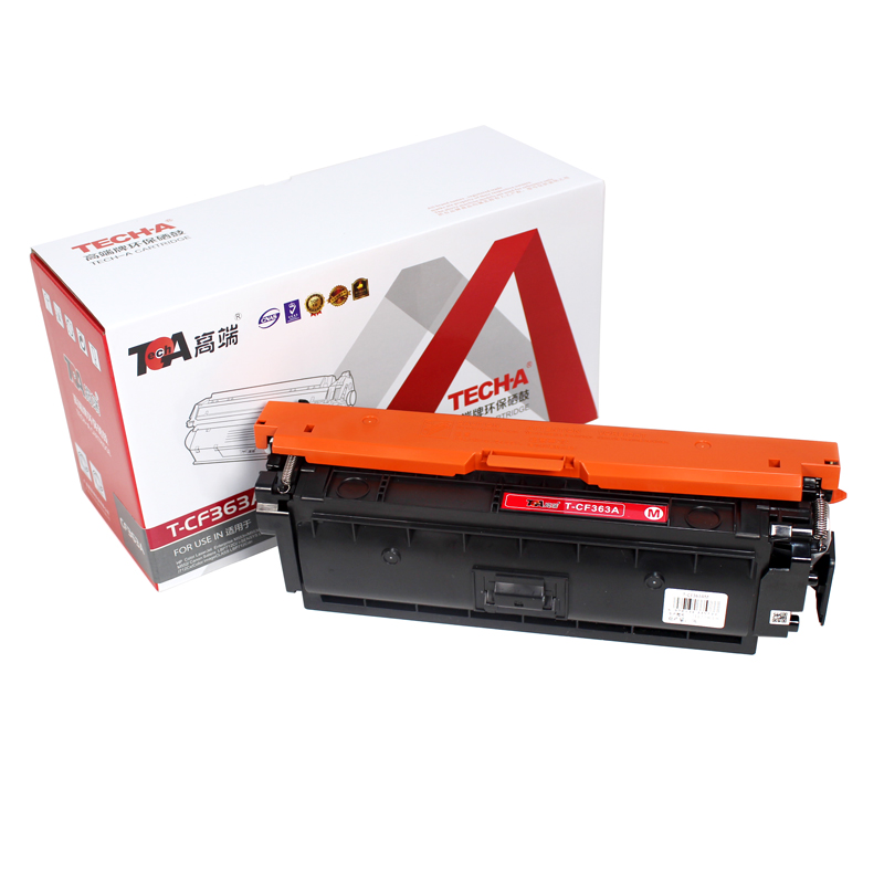 高端TECH-A T-CF363A红色硒鼓 适用惠普Color LaserJet Enterprise M553n彩色打印机M553dn墨粉盒M553x碳粉盒  红色  