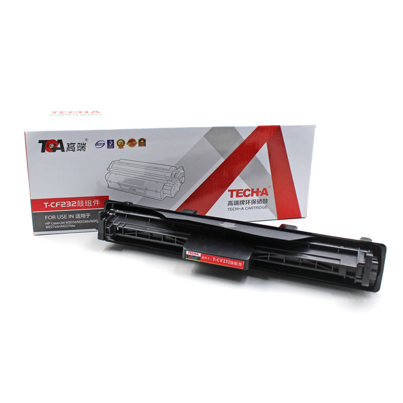 高端TECH-A T-CF232鼓组件适用惠普M203d M203dn打印机M203dw硒鼓M227sdn M230sdn鼓架M206dn  黑色  