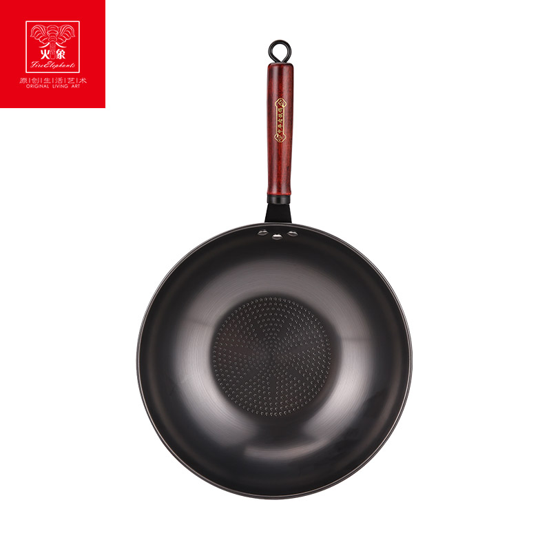 火象  中华老铁锅HXG-CG130 曜石黑