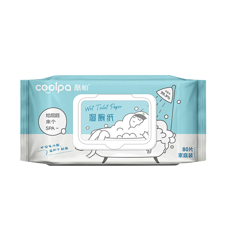 酷帕80片除菌洁厕湿巾  80抽*4包  