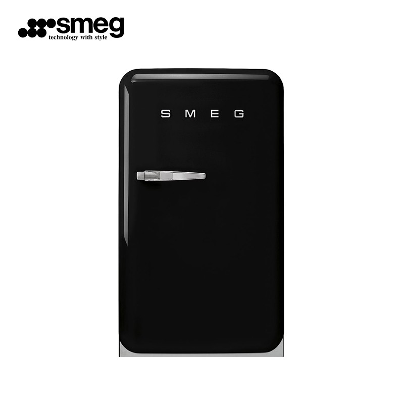 SMEG 意大利原装进口 38L迷你家用小冰箱 50年代复古冰箱 低噪节能炫彩时尚电冰箱 FAB5 黑色
