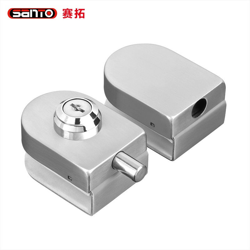 赛拓玻璃门锁290g	0483  金属色  