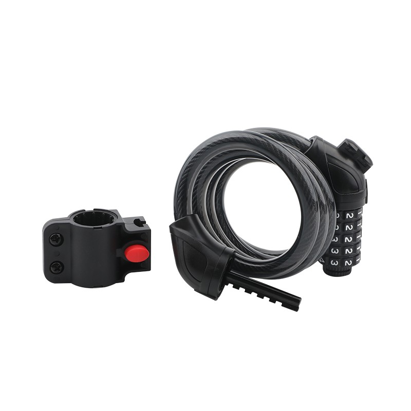 赛拓钢缆密码锁12*1200mm	0557  黑色  