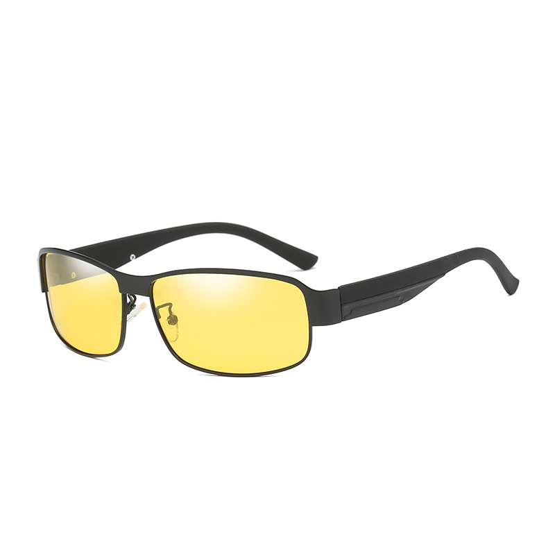 车达品日夜两用智能变色偏光太阳镜男防远光灯夜视眼镜开车驾驶墨镜汽车用品偏光镜司机护目镜  黑色  