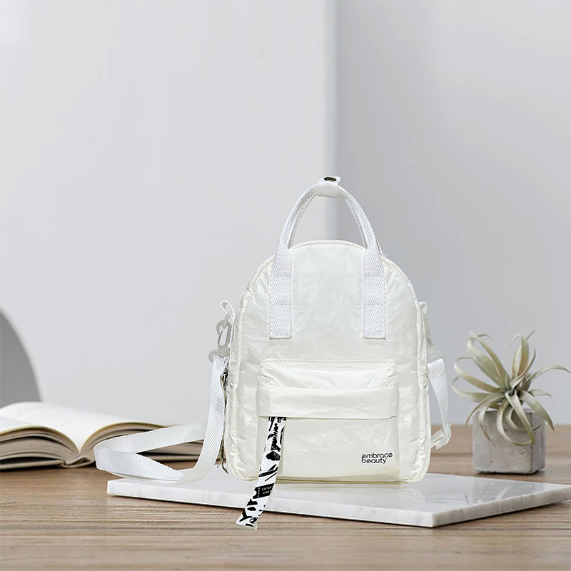 又见美物 embrace beauty 杜邦纸系列多用背挎包S EB1203（单位：个）白色  本白色  