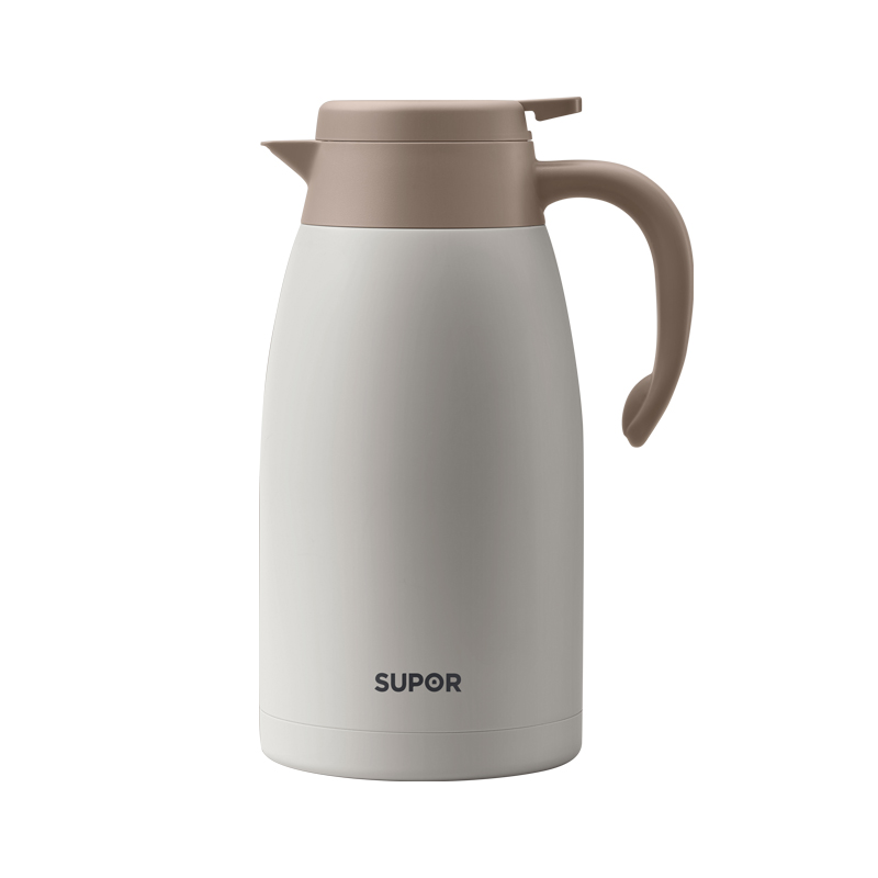 苏泊尔（SUPOR）304不锈钢&middot;家用真空保温壶2.0L.TKC200KH53（个） 奶油白 奶油白