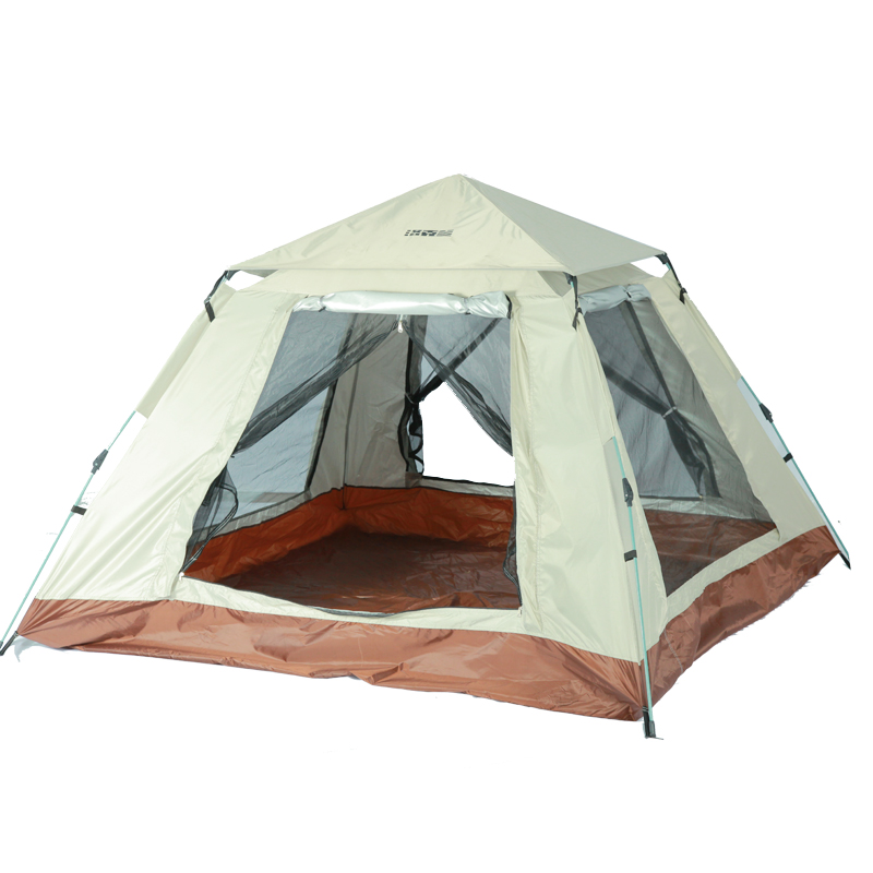 洛得兰德户外全自动速开防晒加厚野外露营装备便携式可折叠帐篷（单位：个） 米白色