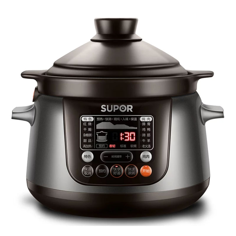 苏泊尔 SUPOR电炖锅电炖盅 煲汤锅炖汤锅燕窝炖盅 煮粥锅 婴儿熬粥专用锅 电煮锅 3L炽陶TG30YC5多功能锅