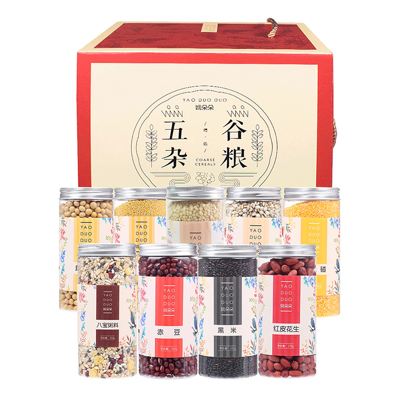 姚朵朵 五谷杂粮礼盒2960克  自然色  2.96kg/盒