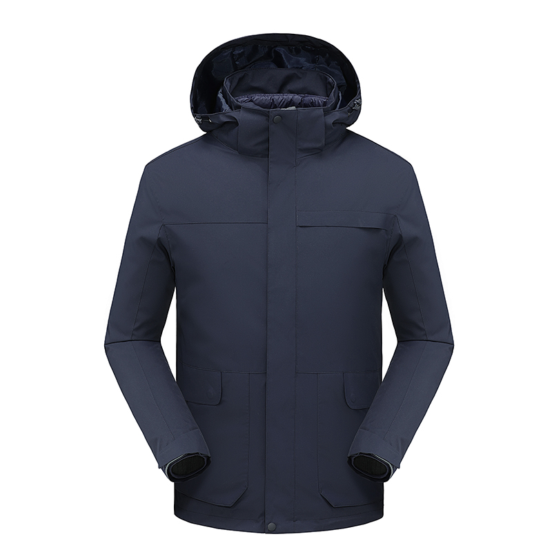 Tri-polar 秋冬三合一羽绒冲锋衣男聚热保暖防水两件套户外服TP8423（单位：件）  藏蓝色  4XL