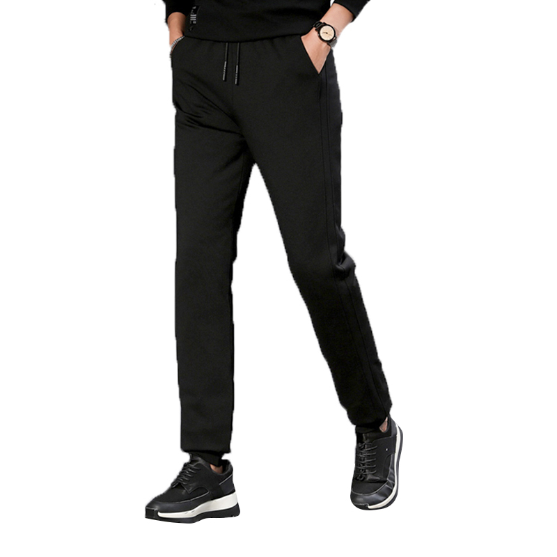 Tri-polar 羽绒裤外穿男士青年百搭休闲加厚小脚保暖运动鸭绒羽绒棉裤TP5413（单位：条）  黑色  3XL