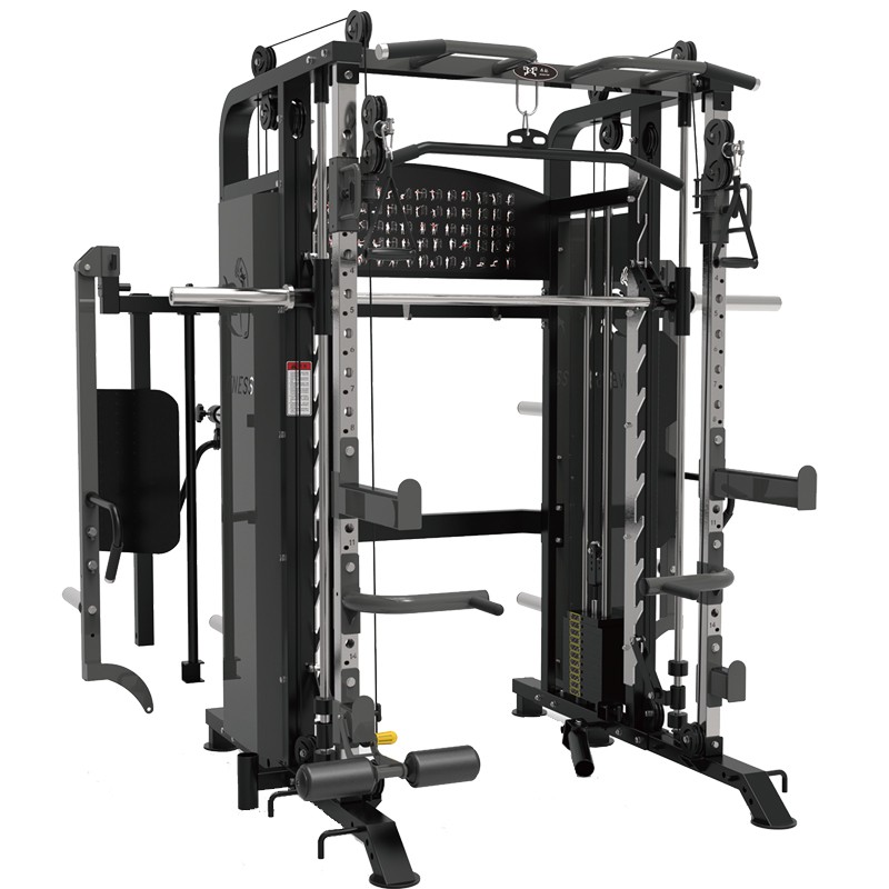 力动  Ridofitness   多功能商用力量训练站（史密斯机 龙门架 综合训练器）标配为塑配重TG88  黑色  