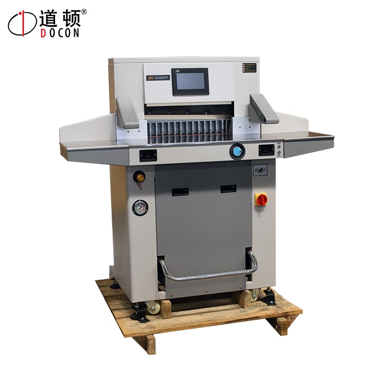 道顿（DOCON） DC-8495HP 双液压程控切纸机 程控电动标书 文件 书籍重型切纸刀 裁纸机  灰色  